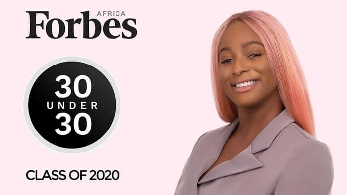 DJ Cuppy Forbes 30 Under 30; Class of 2020